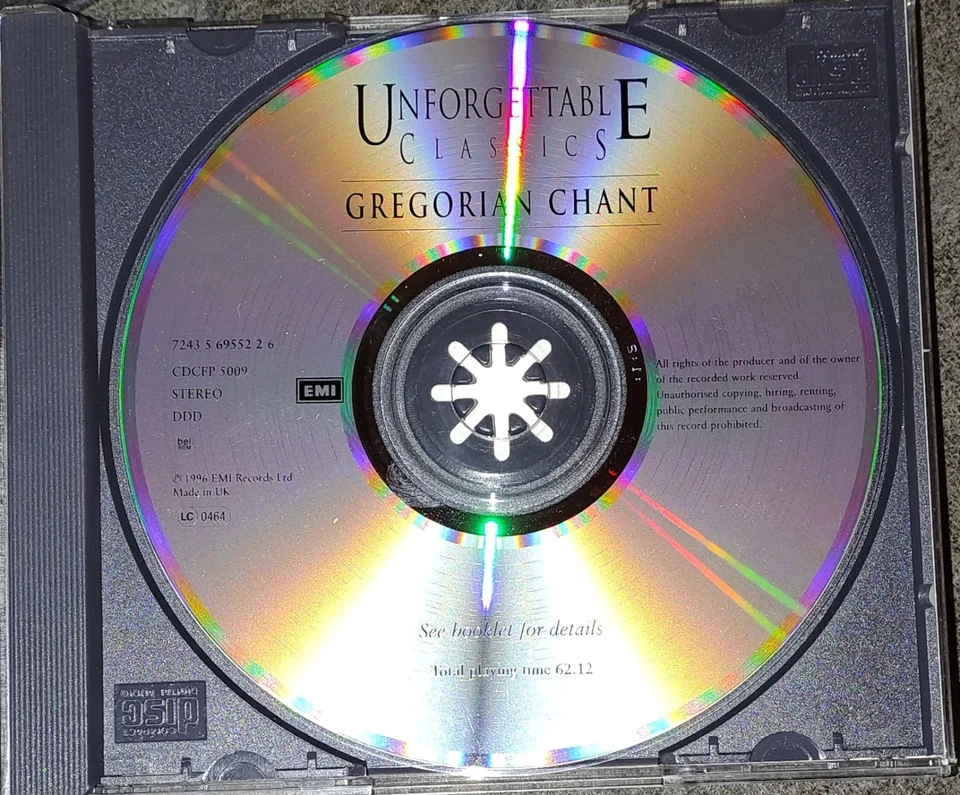 Unforgettable Classics - Gregorian Chant - St. Dominic's Priory Choir (CD, 1996) - Image 3 of 4