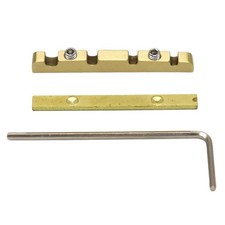 4 String Bass Nut Adjustable Height Brass Nut Length 38x3.5mm Split Regulation