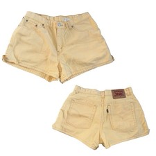 Vintage Butter Yellow Levi s 977 Shorts Early-Mid 90s