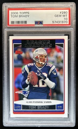 2006 Topps Tom Brady #280 Patriots PSA 10