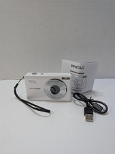 VIVITAR PopSnap Digital Camera VEC S124 2.4" Screen 1080 HD - WHITE - TESTED