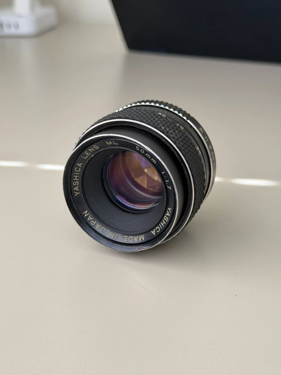 Yashica Camera Lenses 50mm Focal f/1.7 Maximum Aperture for sale