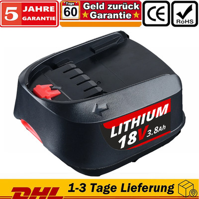 Ersatzakku 18V 3,8Ah Li-Ion für Bosch Home and Garden PBA 1600A011T8 Werkzeug