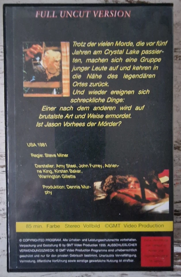 Jason 2 - Die Rückkehr - Freitag der 13. Teil 2 - VHS von GMT Video - Bild 2 von 4