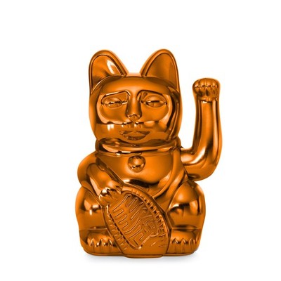 Lucky Cat Cosmic Edition Mars Shiny Copper | Winkekatze, Maneki Neko, 15 cm, ...