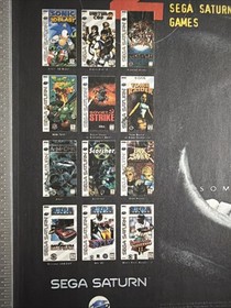 Sega Saturn Something To Scream About Video Game Vintage Print Ad/Wall Art Retro