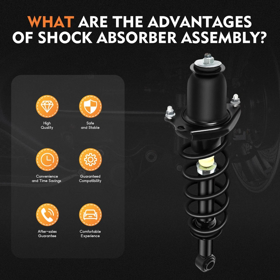 For 2004-2009 Toyota Prius Rear Complete Struts Springs Shocks Absorber Assembly - Image 3 of 4