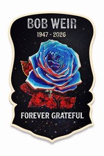 Grateful Dead Sticker Stealie Wings Refractor Jerry Garcia Bob Weir Phil Lesh