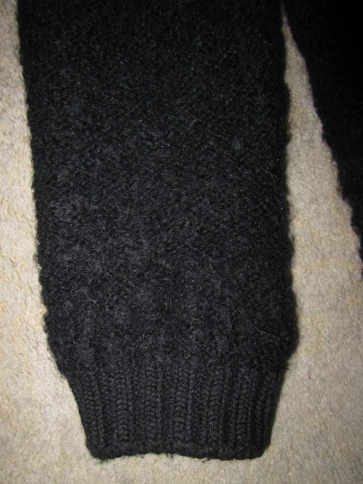 Vtg Emporio Armani wool & mohair blend black fingerless lined arm warmers - Изображение 4 из 4