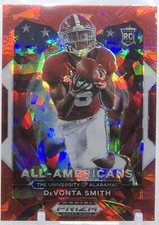 💥DEVONTA SMITH ROOKIE 2021💥PANINI PRIZM RED CRACKED ICE ALL-AMERICAN🔥🔥