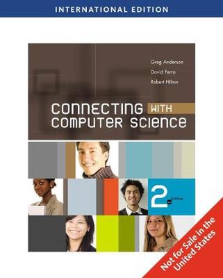 Connecting With Computer Science, International Edition by Greg Anderson (Englis