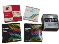 Prinz , Laser 49 MM, Kalimar 55 MM- Camera Filter and Hood Lot Vintage NOS