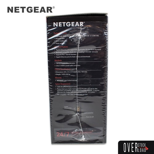 NETGEAR Nighthawk Model CM1100 Multi-Gig Speed Cable Modem DOCSIS 3.1 - Open Box - Bild 12 von 13