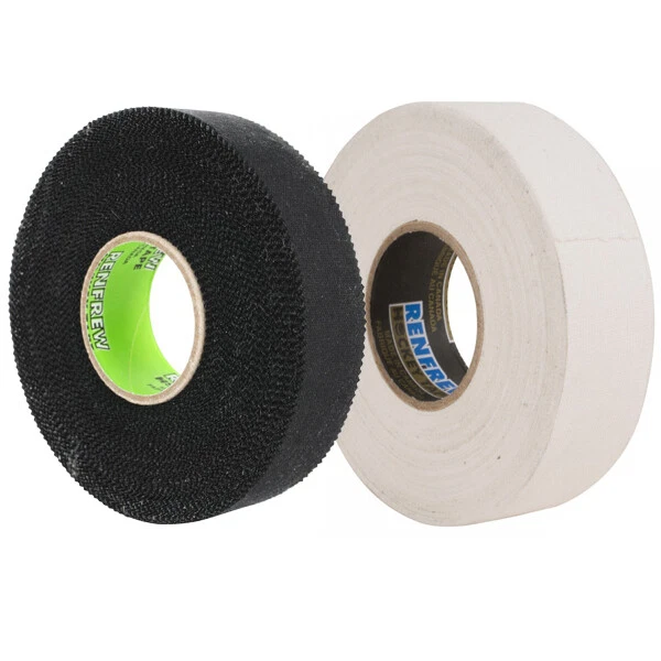 RENFREW PRO Schlägertape 24mm x 25m EISHOCKEY HOCKEY TAPE SCHLÄGER Weiß Schwarz