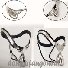 Male EMCC Chastity Belt Bird Cage Stainless Steel Underwear Plug Bondage Device