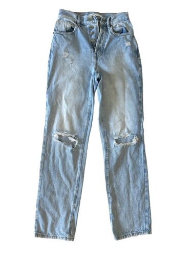 Pacsun light wash ripped dad jeans size 23