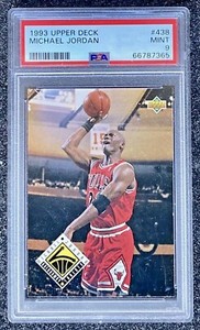 1993 Upper Deck 'Breakaway Threats' Michael Jordan #438 Chicago Bulls PSA 9 MINT
