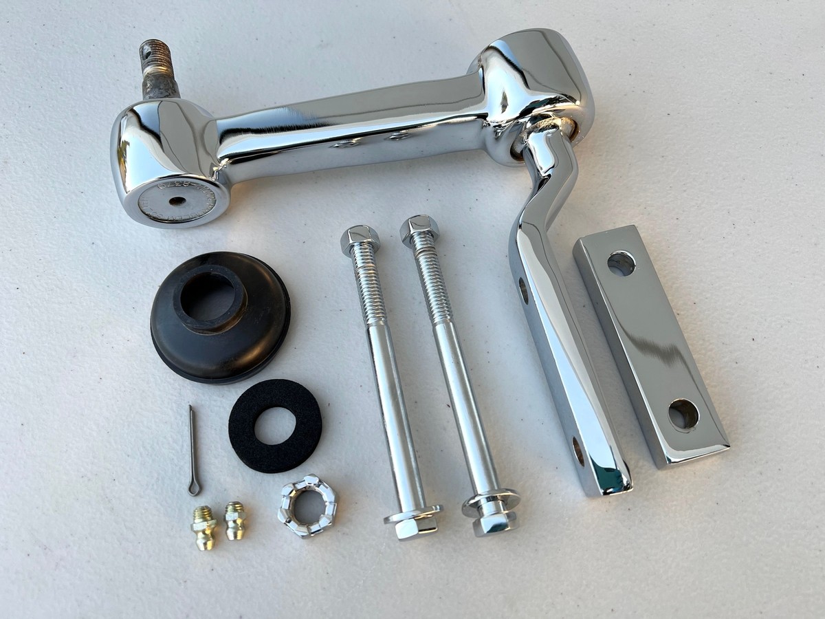 61〜64 インパラ　クローム　アイドラアーム　中古 1958-1964 CHEVY IMPALA BELAIR BISCAYNE PREMIUM HEAVY DUTY IDLER