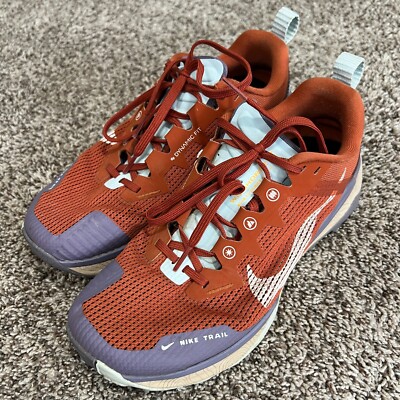 Nike Wildhorse 8 Womens Size 8.5 Burnt Sunrise Daybreak Blue Trail Running Shoes