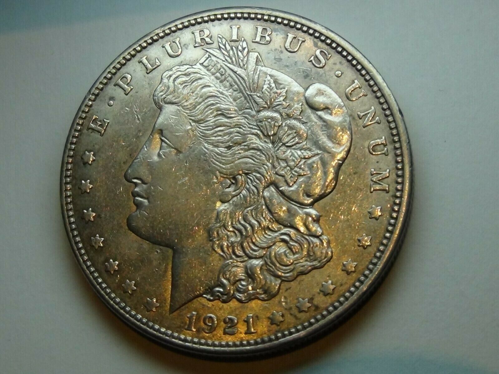 1921 Morgan Silver dollar circulated and in excellent state Phil