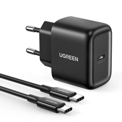 USB Reiseladegerät Typ C 25W Power Delivery + USB Kabel Typ C 2M