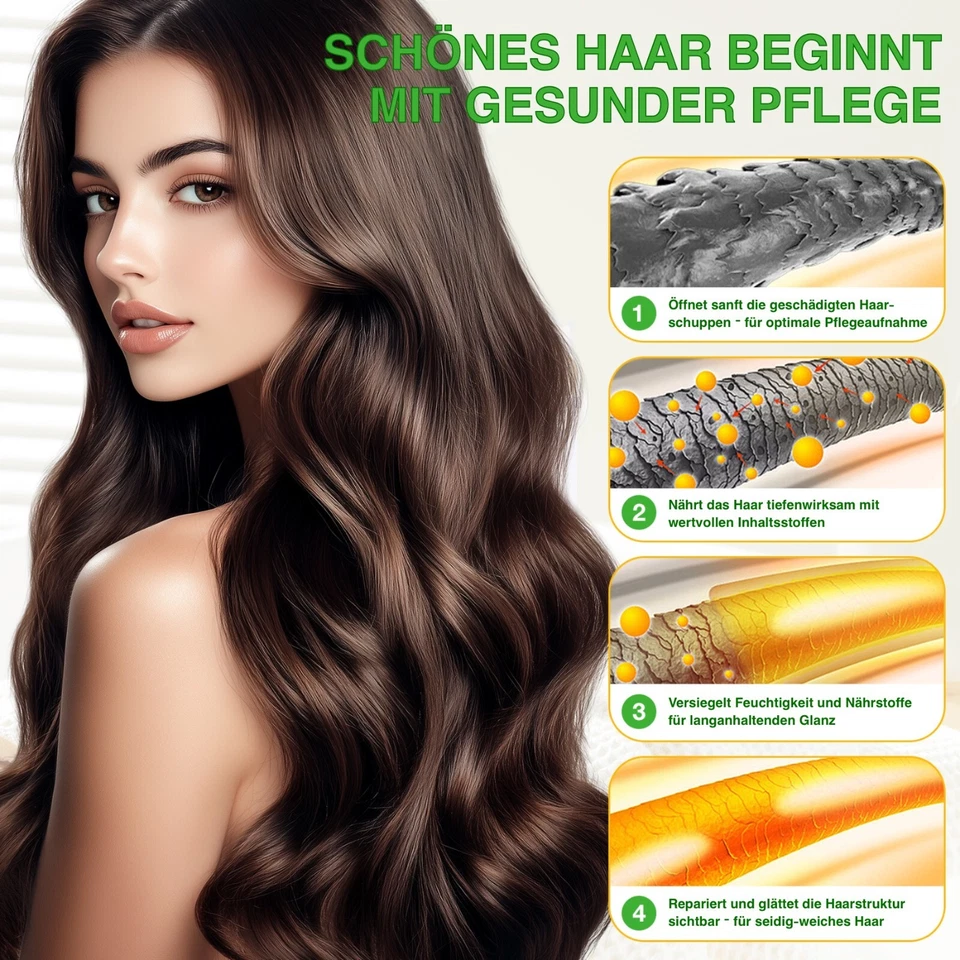 Rosmarinöl Batana Öl Rizinusöl Castor Öl 3-in-1 Haarwachstum Vegan kaltgepresst - Bild 4 von 4