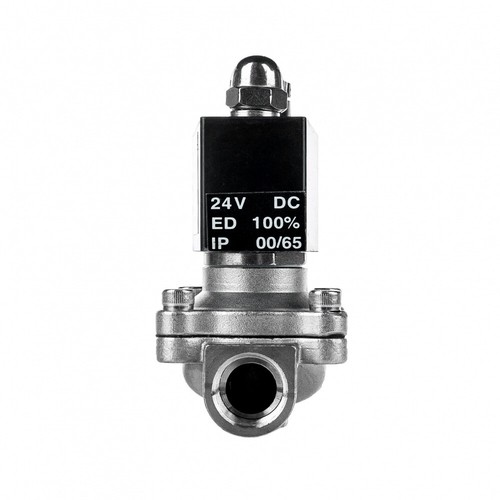 Válvula magnética FSA acero inoxidable 304 1/2" 24V DC 0-10 bar EPDM cerrado sin corriente - Imagen 6 de 7