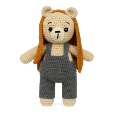 Crochet Bear Plush Soft Soft Toy | Detachable Cloths | Teddy Birthday Gift