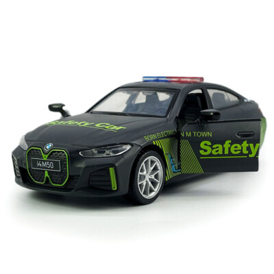Bmw Metal Toy Car 1/34 BMW I4 M50 Safety Car Model Diecast Metal
