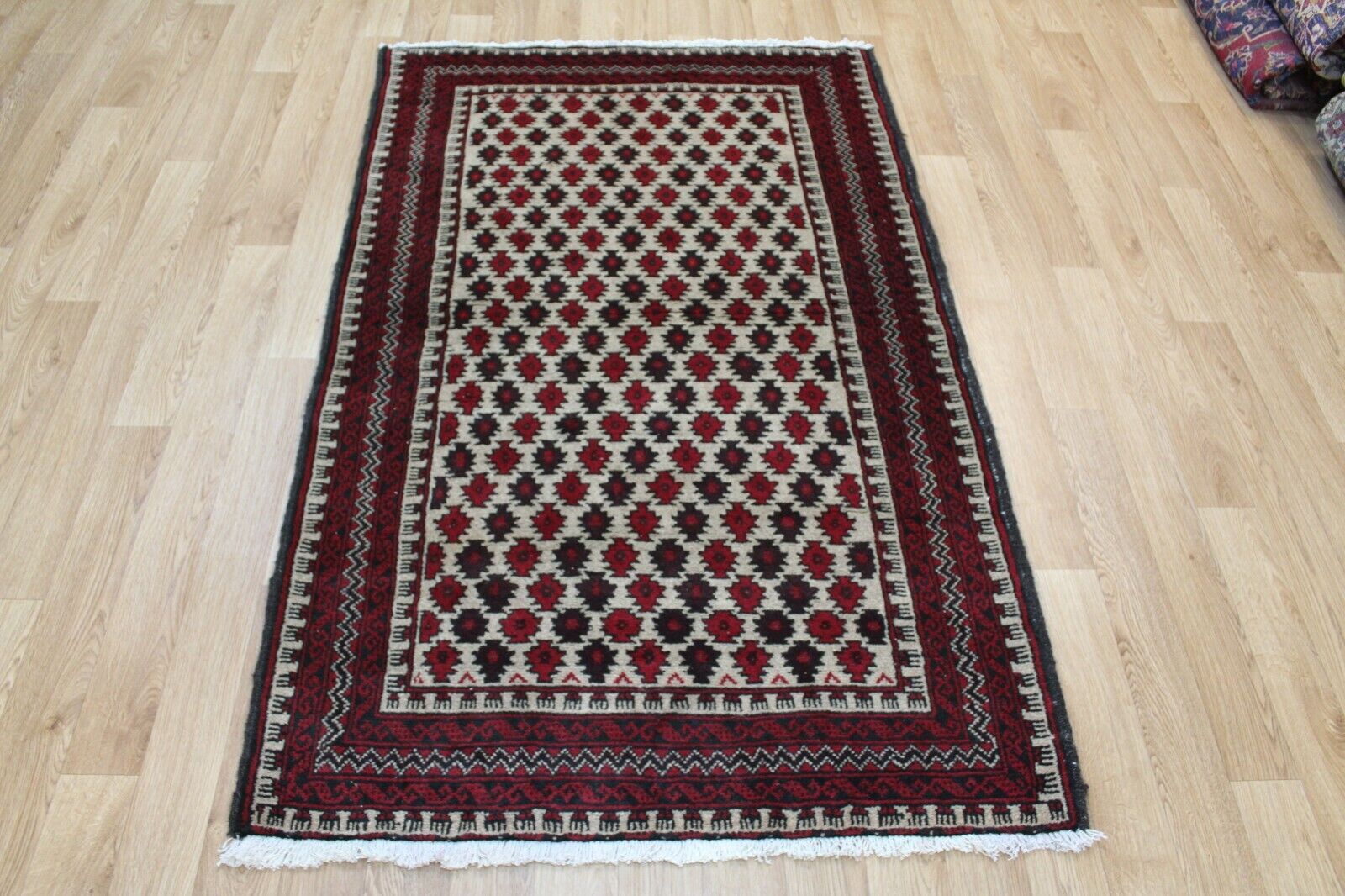 Handmade Persian Rug 190 x 110 cm Hand Knotted Wool Rug