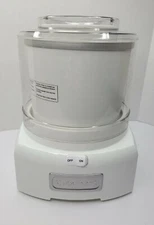 Cuisinart 1.5 Quart Frozen Yogurt Ice Cream Sorbet Maker - White pre owned 