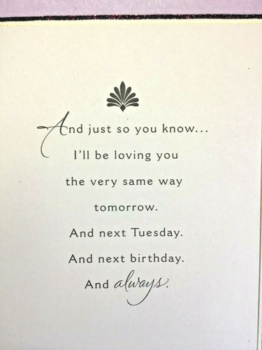 WOMAN I LOVE BIRTHDAY Cards, Wife Girlfriend 16 Choices HALLMARK 38 - Picture 45 of 46