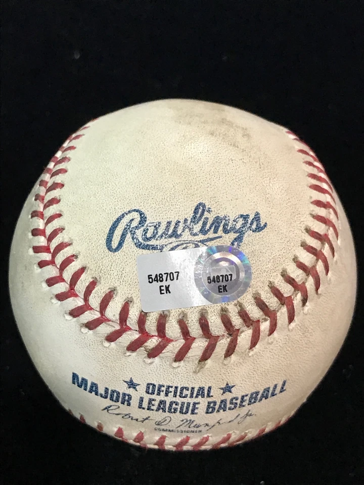 Archie Bradley "MLB Debut 4-11-2015 1st K & 1st WIN" GAME USED baseball MLB Auth - Image 2 of 4