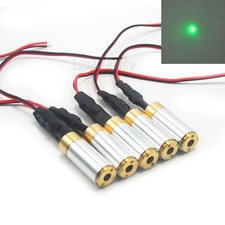 5pcs 532nm 10mW Green Dot Laser Diode Module 5V Brass Locator LED
