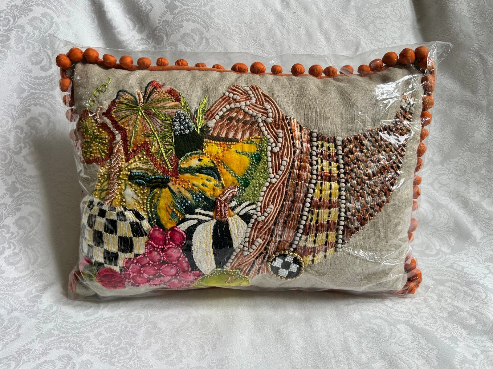 MacKenzie-Childs Cornucopia Lumbar Pillow