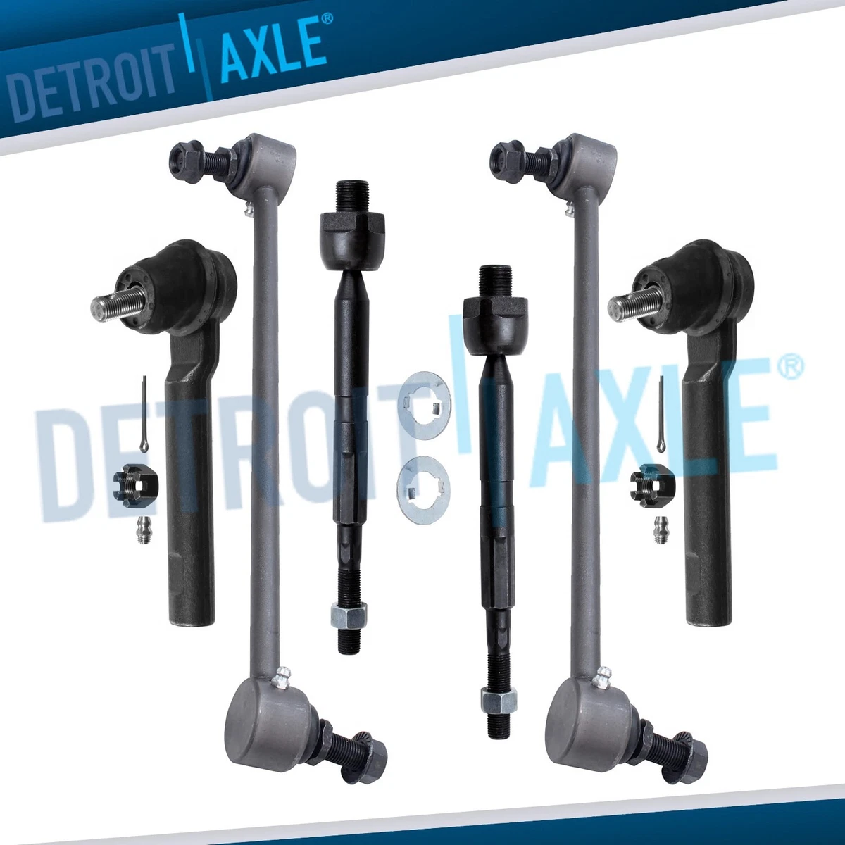6 Pc Steering Kit for Honda CR-V Inner & Outer Tie Rod Ends With Bellow Boots 6 Pc Steering Kit for Honda CR-V Inner & Outer Tie Rod Ends With Bellow Boots