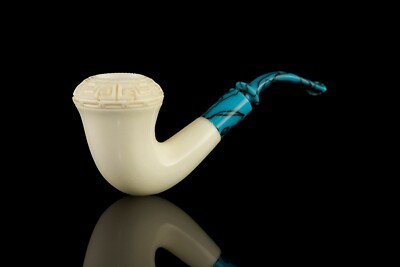 H ege Smooth Topkapi Calabash Pipe New-block Meerschaum Handmade W Case#1515