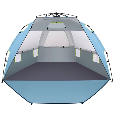 Beach Tent Sun Shelter Canopy Easy Setup Portable Shade Sun Shelter Summer Hat