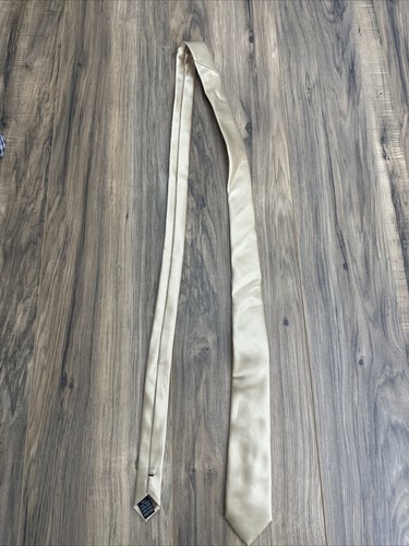 Cravatta uomo IMANI UOMO oro 100% seta touch microfibra - Foto 1 di 10