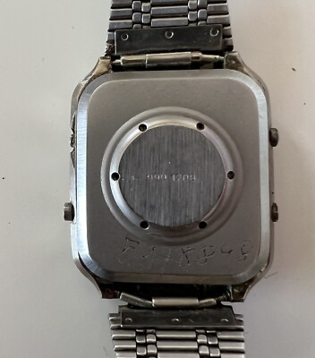 RARE EDOX (SEIKO H127 Style)Quartz LCD Digital Watch Chronograph