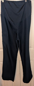 Spread Good Cheer Scrub Pants Womens Small S Blue Flare Medical Drawstring 28x32