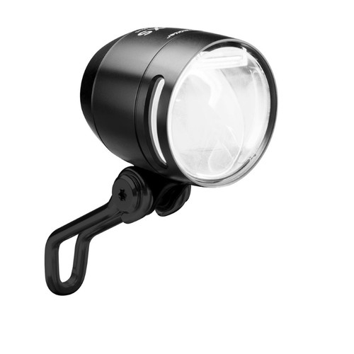 100 LUX E-Bike e StVZO, luce per bicicletta, luce anteriore bicicletta, luce anteriore bicicletta, faro con piastra di raffreddamento in alluminio, nero