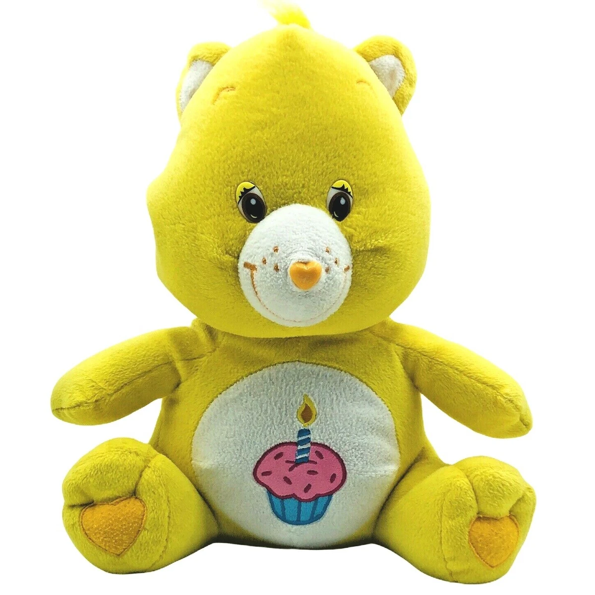 Care Bear Wish Bear 15” Plush Cupcake Belly Large Yellow Birthday Cake  Hopeful