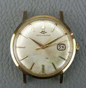 Ancienne montre MOVADO automatique calibre 538, plaqué or, à restaurer. |  eBay