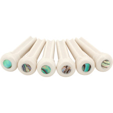 Graph Tech TUSQ Presentation Bridge Pins, White, 4mm Paua Dot PP-1000-00