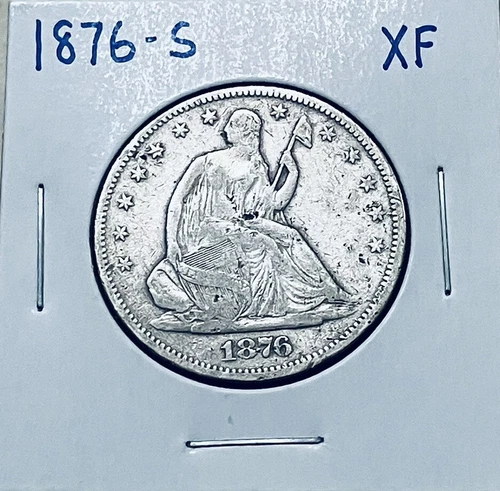1876 S  Centennial seated liberty half dollar Xf Reasonable Price