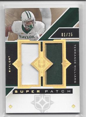 TERRANCE WILLIAMS 2013 ULTIMATE COLLECTION 3 COLOR SUPER PATCH RC #D 1/25