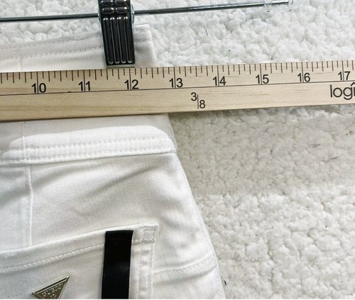 Guess Women’s Curvy White Designer Curve X High Capris Skinney High Size 26” NWT - Picture 7 of 12