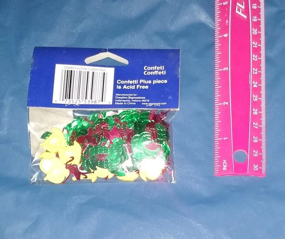 Funtime Confetti #020083, 1/2 oz/pk, velero, flamenco, palmeras Foto 4 de 4