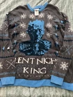 HBO 权力的游戏套衫毛衣男式 XXL Silent Night King 丑陋的圣诞节